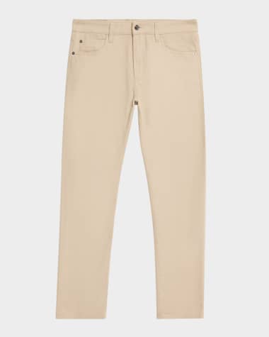 Loro Piana Men's Quarona Slim Five-Pocket Trousers