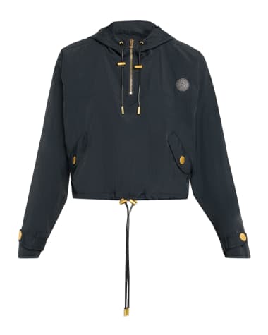 L'Agence Bronwyn Cropped Water-Repellent Windbreaker