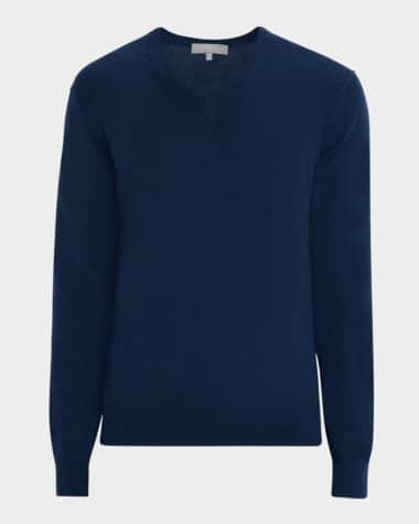 Neiman Marcus Men's Cashmere V-Neck Sweater