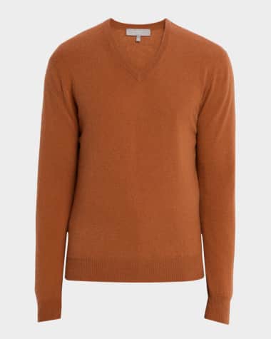 Neiman Marcus Men's Cashmere V-Neck Sweater