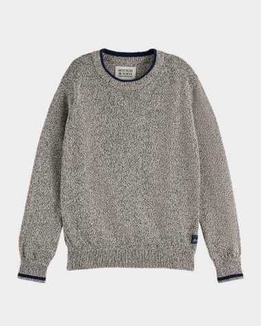 Scotch & Soda Boy's Melange Knit Crewneck Sweater, Size 4-12