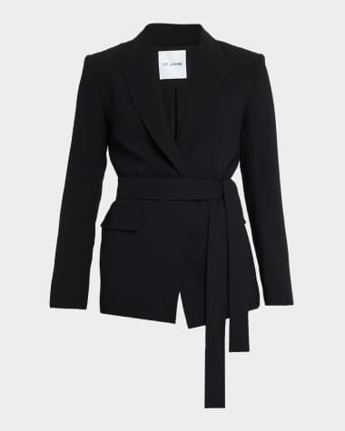 St. John Belted Wrap Jacket