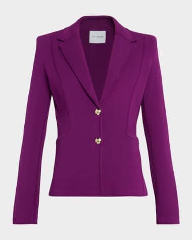 St. John Milano Stretch Crepe Knit Jacket