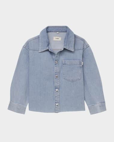 DL1961 Girl's Olivia Western Denim Shirt, Size S-L