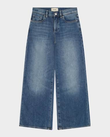 DL1961 Girl's Nini Wide-Leg Denim Jeans, Size 2-6
