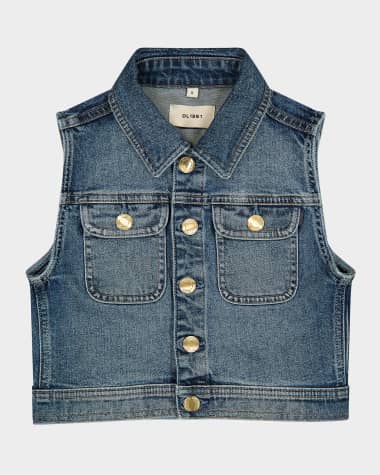 DL1961 Girl's Manning Denim Vest, Size S-L