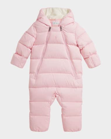 Ralph Lauren Childrenswear Girl's Recycled Polyester Ripstop Bunting, Size 3M-9M