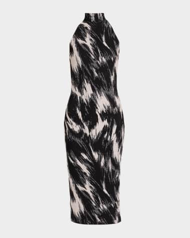 Givenchy Sleeveless Mock-Neck Midi Dress