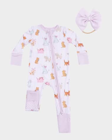 Angel Dear Girl's Fancy Pets Romper & Headband Set, Size 0M-24M
