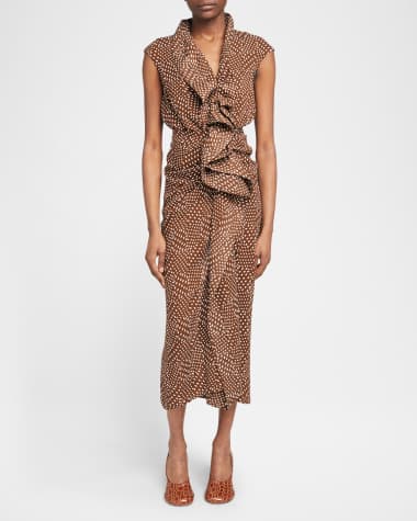 V-Neck Hardware One-Piece Swimsuit