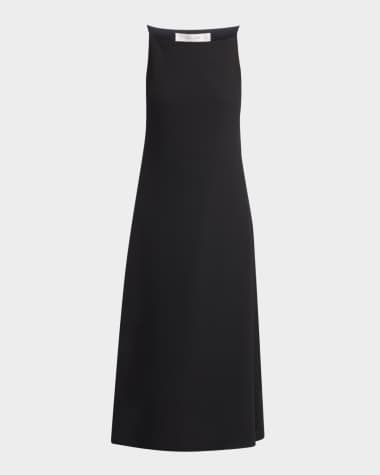 THE ROW Seraphina High-Neck Sleeveless Midi Dress