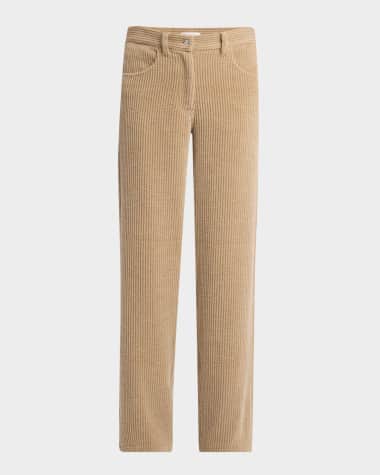 THE ROW Clair Corduroy Wide-Leg Pants