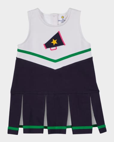Florence Eiseman Girl's Cheer Megaphone Sleeveless French Terry Dress, Size 12M-4