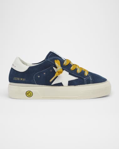 Golden Goose Boy's May Leather and Suede Sneakers, Baby/Toddler