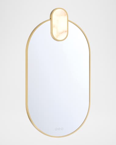 Eurofase Mrissa 39" LED Lighted Mirror, Gold