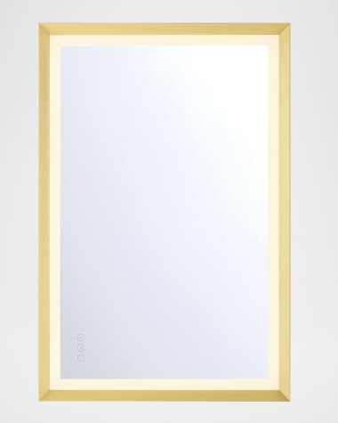 Eurofase Artell 36" LED Lighted Mirror, Gold