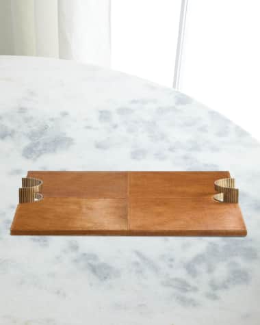 Arteriors Jones Hair on Hide Tray