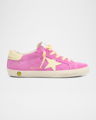 Golden Goose Girl's Super Star Suede and Leather Sneakers, Toddler/Kid
