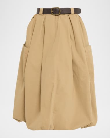 Sea Sullivan Belted Bubble Midi Skirt