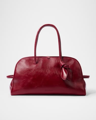 Jacquemus Le Turismo Leather Top Handle Bowling Bag