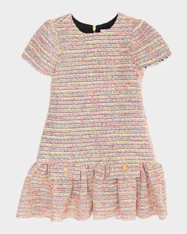 Zoe Girl's Alicia Fit & Flare Tweed Mini Dress, Size 7-16