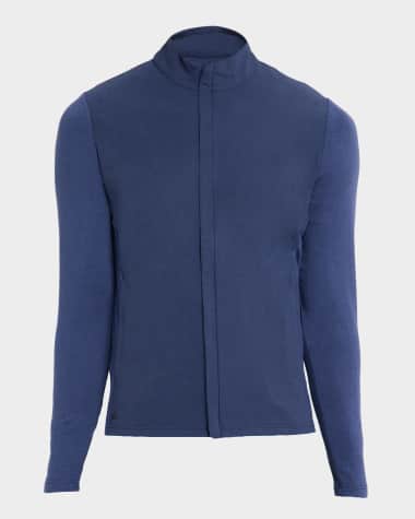 Peter Millar Men's Solstice Performance Hybrid Full-Zip Cardigan