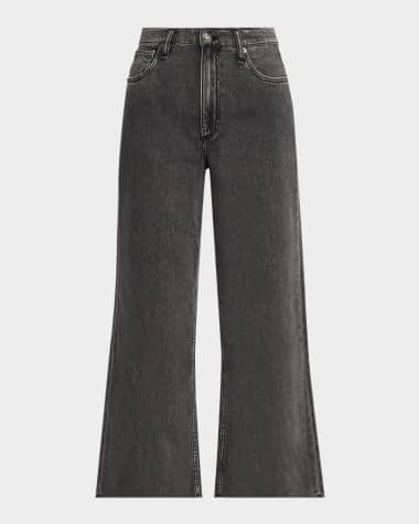 Rag & Bone Featherweight Andi High-Rise Wide Ankle Jeans
