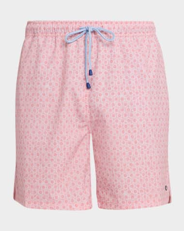 Peter Millar Men's Pineapple Slice Swim Trunks