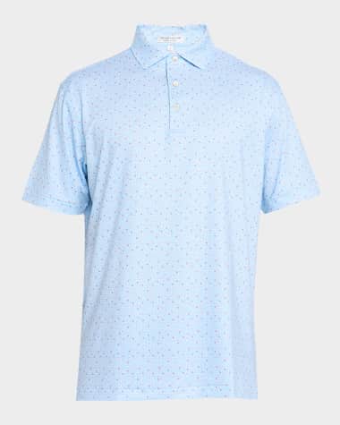 Peter Millar Men's Costanzo Geo Performance Jersey Polo