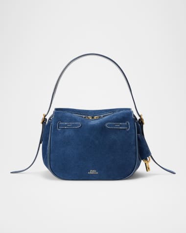 Polo Ralph Lauren Polo ID Suede Small Satchel Bag