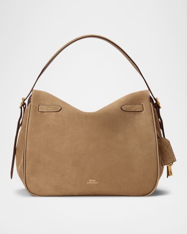 Polo Ralph Lauren Polo ID Suede Large Satchel Bag