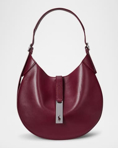 Polo Ralph Lauren Polo ID Small Sport Calf Leather Shoulder Bag