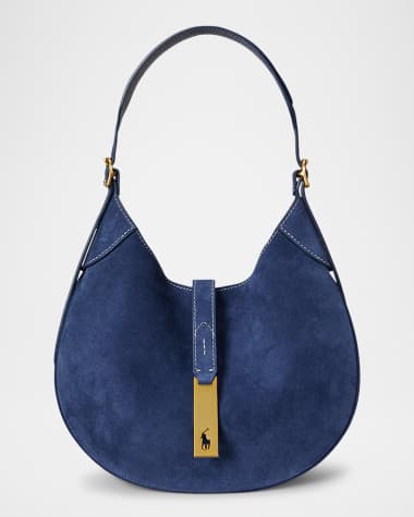 Polo Ralph Lauren Polo ID Small Suede Shoulder Bag