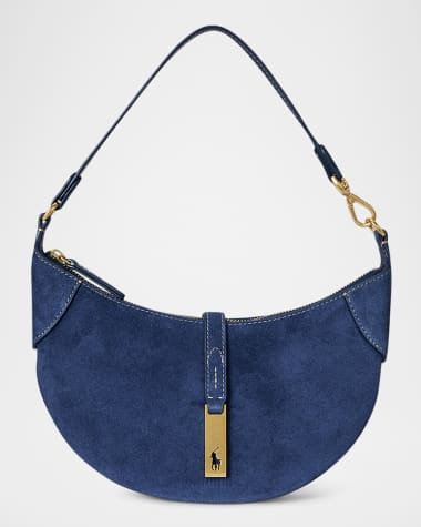 Polo Ralph Lauren Polo ID Small Suede Shoulder Bag