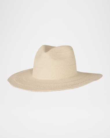 Janessa Leone Capri Straw Panama Hat
