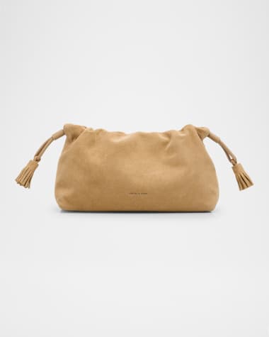 Veronica Beard Stash Small Suede Shoulder Bag
