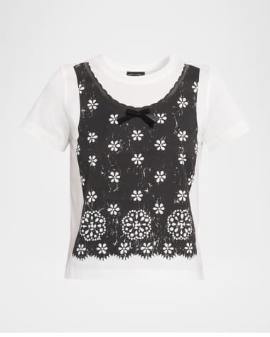 Marc Jacobs Trompe-L'oeil Slim Crewneck Tee