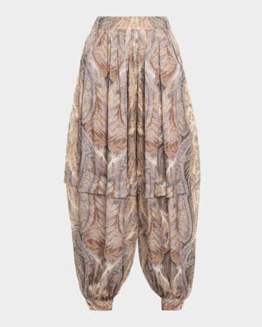 Zimmermann Hypnotic Silk Harem Pants