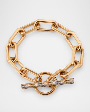 Walters Faith 18K Rose Gold and Diamond Jumbo Chain Link Toggle Bracelet