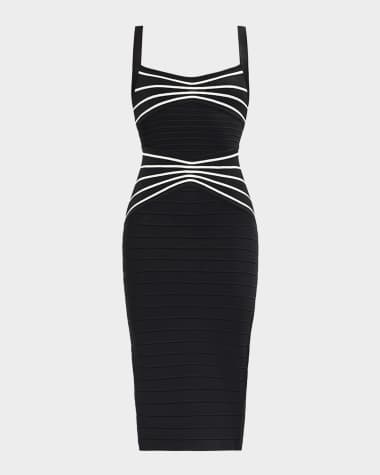 Herve Leger The Dakota Sleeveless Bodycon Dress