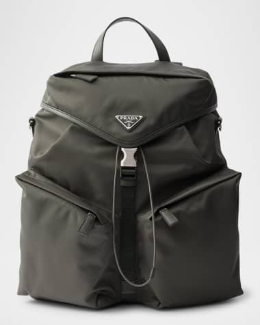 Prada Re-Nylon and Leather Backpack