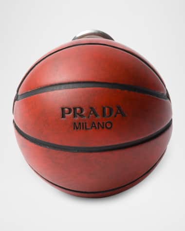 Prada Metal Basketball Clip-On Earring, Single