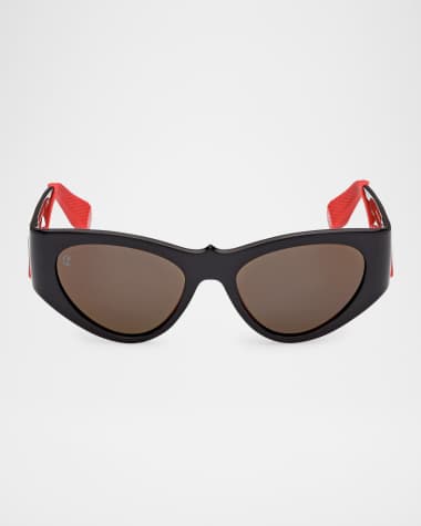 Christian Louboutin Loubishark Acetate Cat-Eye Sunglasses