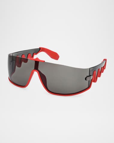 Christian Louboutin Men's LB0015M Acetate Shield Sunglasses