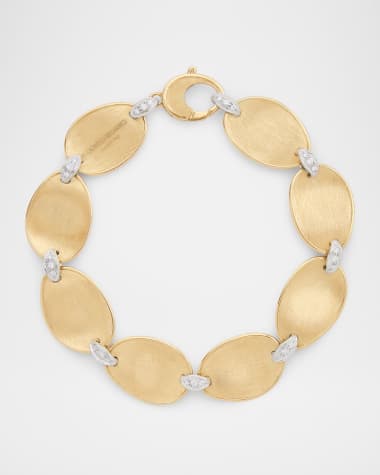 Marco Bicego 18K Gold Lunaria Bracelet with Diamond Accents