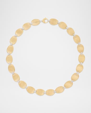 Marco Bicego 18K Gold Lunaria Necklace with Diamonds