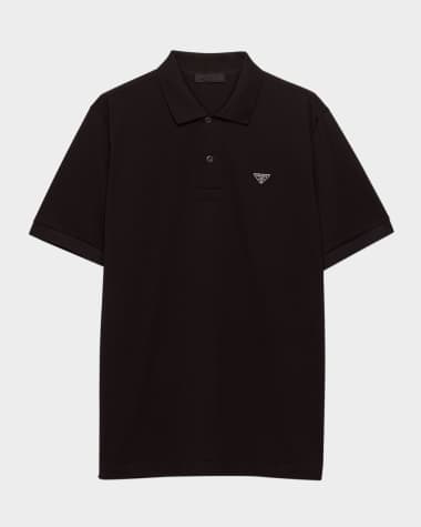 Prada Men's Short-Sleeve Pique Polo Shirt