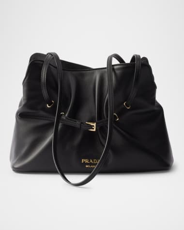 Prada Dada Small Belted Nappa Leather Shoulder Bag
