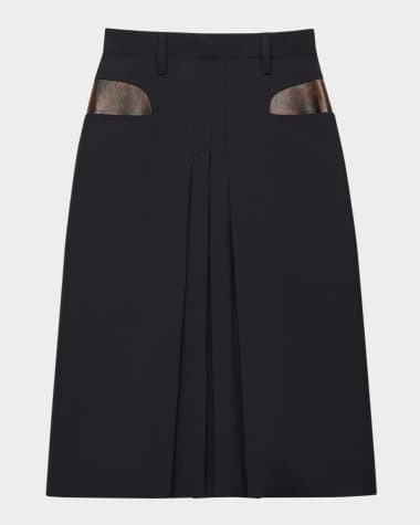 Prada Kid Mohair Midi Skirt