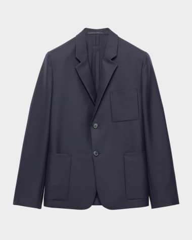 Prada Men's Single-Breasted Wool-Mohair Jacket